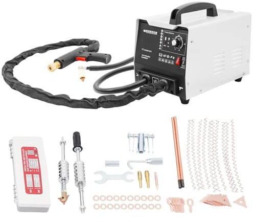 Riparazione professionale della carrozzeria: 3500 A per rimozione rapida e precisa delle ammaccature, set completo con saldatrice a punti e accessori, ideale per officina e case ambiziose
