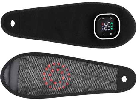 Värmedyna för handled 3 Vibrationsnivåer Justerbar USB-laddningsbar | Elektriska handledsvärmare för användning inomhus, utomhus, hemma, på kontoret, vid sport, spa,