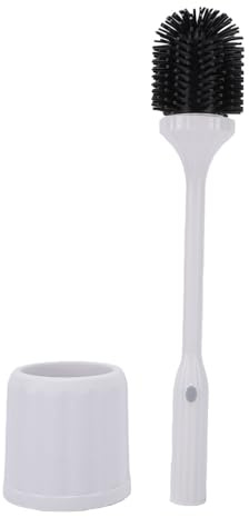 Luocute Escobilla de Inodoro Eléctrica, Depurador de Taza de Inodoro de Silicona Recargable con Soporte para Baño, Baño, RV, Kit de Limpieza de Taza de Eléctrico, Cepillos y