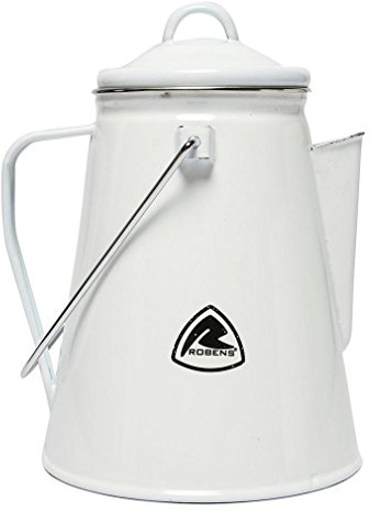 ROBENS Unisex - Adult MOV9956738 Tongass Enamel Kettle White 2022 Camping Tableware, Multicoloured, One Size