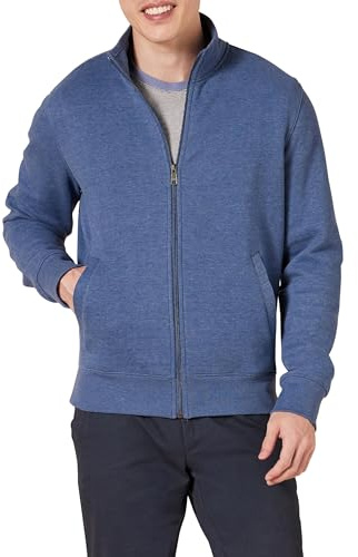 Amazon Essentials herr Full dragkedja fleece stoppad hals sweatshirt