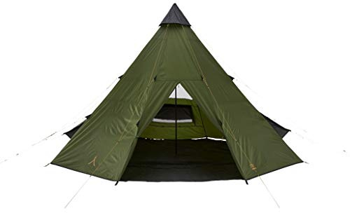 Grand Canyon BLACK FALLS 8 - tenda rotonda per 8 persone | Tenda familiare, tenda di gruppo, tenda piramidale, tepee | Capulet Olive (verde)