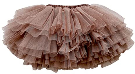 Colorful Childhood Baby Girls Tutu Skirt Toddler 6 Layered Tulle Tutus 1-8T Brown Size 4-5T