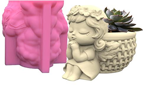 Pansy Blumentopf Silikonform, Silikon Pflanzentopf Beton Gießform, DIY Beton Formen Handgemachte Epoxidharz Silikonform, DIY Sukkulenten Vase Pflanzgefäße Formen Stifthalter Handwerk