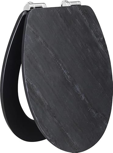 Primaster WC-Sitz mit Absenkautomatik Schiefer schwarz WC-Sitz