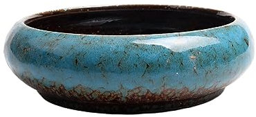 WUUISDNX Pot Succulent Unique Respirant et Lumineux pour Plantes, céramique dégradable, Pot de jardinière succulente, Pot de Fleur en céramique, Bleu