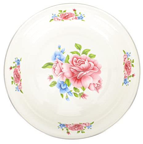Didiseaon Plato De Comida Esmaltado Resistente Deformación Para Té Frutas y Aperitivos