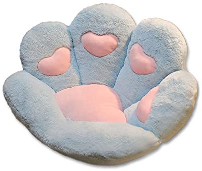 Niedliches Katzenpfotenkissen, 70 x 60 cm, bequemes Katzenpfoten-Kissen, flauschiges Katzenpfotenkissen, bequemes Katzenpfoten-Blumenkissen, niedliche Rücksitzkissen für Wohnzimmer, Schlafzimmer, Büro