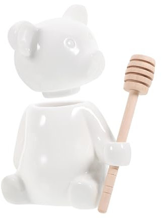 Alipis Contenitore Per La Conservazione Del Cucchiaio Di Legno in Ceramica Con Orso E Bottiglia Di Per La Cucina