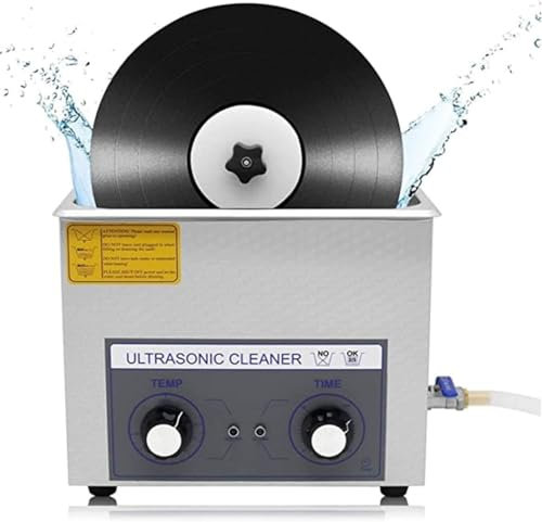 CFDZCP Ultrasonic Record Cleaner, 6L Record Washer, With Digital Timer Function, Automatic Rotation ，Provides Excellent Cleaning, Cleans 1-6 Records At Once