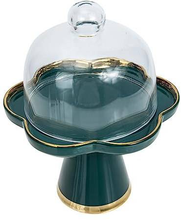 Cabilock Élégant Ensemble De Présentoirs À Gâteaux Et Assiettes À Fruits en Céramique pour Présentation De Gâteaux Danniversaire Et De Collations