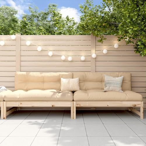 Myheimly Garten-Mittelsofas 2 STK. 120x80 cm Massivholz Kiefer