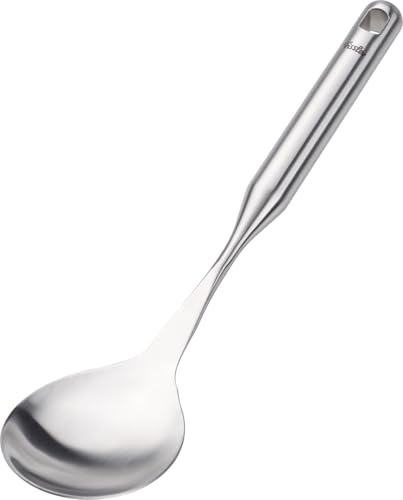 Fissler Cuchara de arroz de acero inoxidable (32 cm) de Essential, cuchara grande para servir verduras, con ojal para colgar, apta para lavavajillas