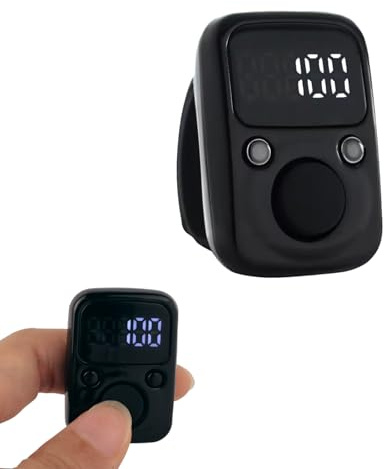 Lixstyea Smart ZäHler Klicker - Digitale Tragbarer HandzäHler，Reihenzähler Stricken, Handzähler, Klicker Zähler, Fingerzähler, für Inventur, Sport, Marketing, Golf