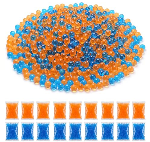 100000 Stück Wasserperlen,Blaue Und Orangefarbene Perlen,7–8 MM Gel Balls,Orbis Perlen,Gel Munition Nachfüllgeschosse,Für Vasen,Pflanzen Füllstoff Und Deko