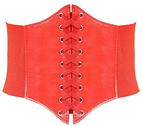 HANERDUN Damen Gürtel Elastischer Breiter Schnürgürtel Korsett Stretchgürtel Weiter Taille Belt Vintage Kleid Taillengürtel