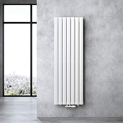 doporro Vertikal Badeizkörper Badheizung 160x54cm Weiß | Doppellagig Heizkörper Flachheizkörper Mittelanschluss | Flach Paneelheizkörper 1680Watt
