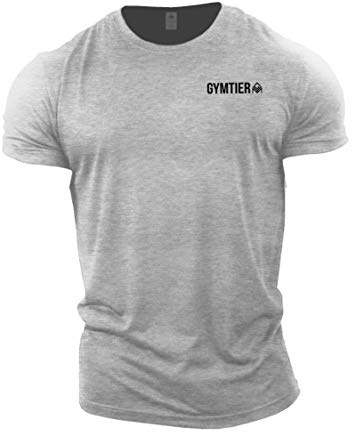 Gymtier Abbigliamento da Palestra per Gli Uomini T-Shirt da Palestra Bodybuilding Allenamento T Shirt Training Top MMA Uomo Active Wear Grigio Sportivo 4XL