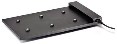 Zafferano Modular Multi-Kontakt (max. 6 Stück) Ladestation für Poldina Pro, Poldina Pro Mini, Dama Pro, Pina Pro, AC220-240V 50/60Hz (EU-Stecker) - Schwarz, ZAFCARICABASE-6