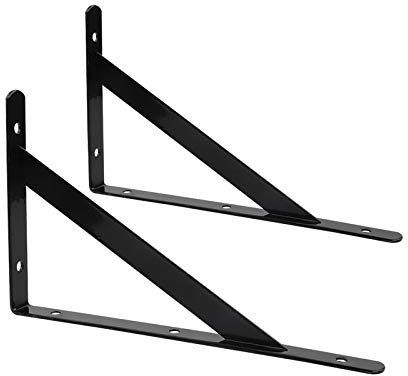 RENSHENKTO 4 Pz per Mensole con Treppiede in Legno Staffa Galleggiante Mensola Triangolo Bianco Ferro