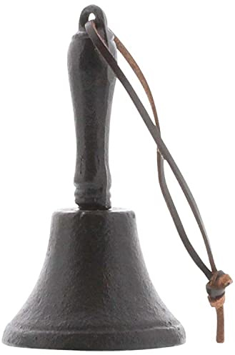 AREOhome HomArt 21008-2 Dinner Bell, 5-inch Height, Cast Iron, Black