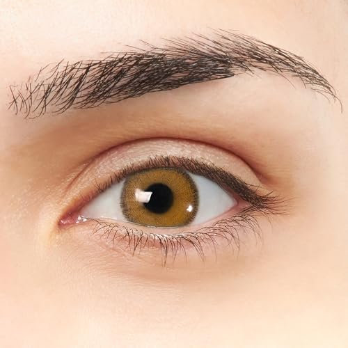 Sevilla VIP Lenti a contatto colorate marroni design super realistico 2 pezzi Annuali + kit con astuccio, pinzette e ventosa in silicone