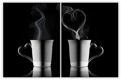 SMTDeco Herdabdeckplatte Ceranfeld Abdeckplatte Herdabdeckung Herdplatten Abdeckungen Induktionskochfeld 2 x 40x52 cm Zweiteilig Kaffee Schwarz