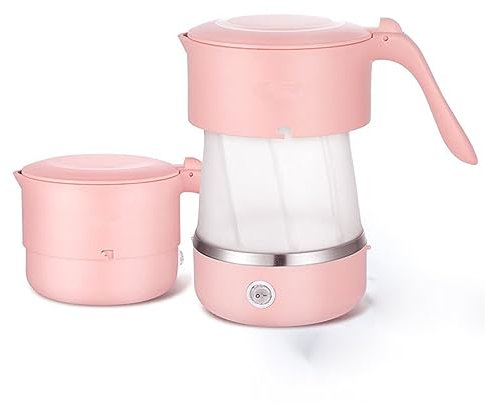 0,5 L Bollitore Elettrico Pieghevole Da Viaggio Portatile Bollitore Pieghevole In Silicone Alimentare Strumenti Portatili Da Campeggio All'aperto Bollire La Protezione A Secco Doppia Tensione 110-220V
