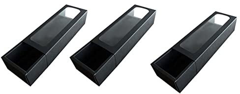 SOFORFREEM 30 Stück PVC-Streifen, Schachtel aus Kraftpapier für Fensterschubladen, Box (schwarz)