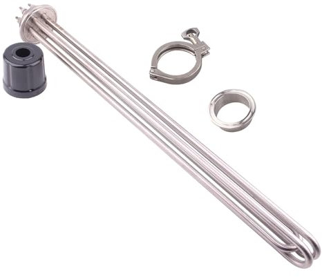 Elemento calentador de agua eléctrico, calentador eléctrico de 2 pulgadas, tubo de calentamiento de inmersión, 9KW, 220V, 380V (Color : As the picture shown)