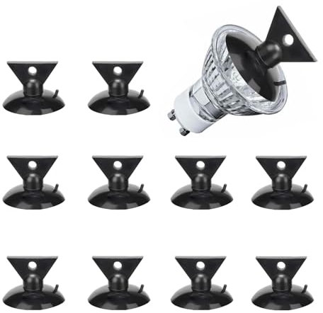 10 Pcs LED Bulb Removal Tool - Black Bulb Remover Sucker for Mini Track Lights Replacement