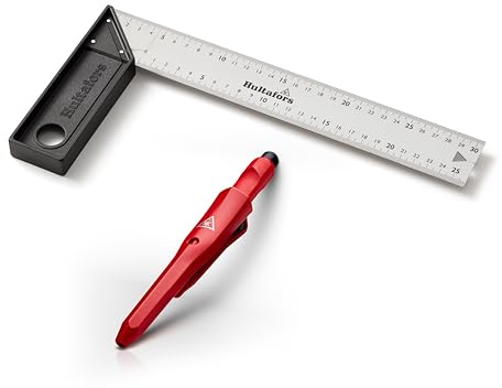 Hultafors Tieflochmarker mit Winkel 305 x 45mm I Markierwerkzeug Set I 650341