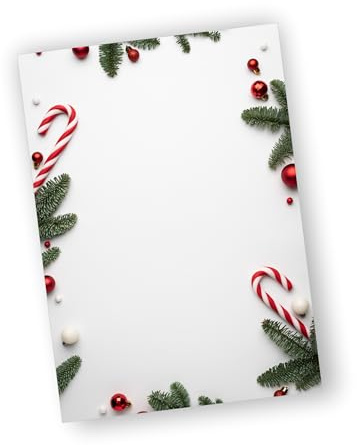 Briefpapier Winter DIN A4 (20, Sweet Christmas)