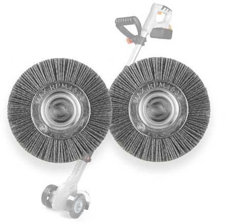 VonHaus Weed Remover Replacement Nylon Wheel Brushes Pack of 2 – Spare Attachment for The VonHaus 20V Cordless Weed Cleaner/Sweeper Machine