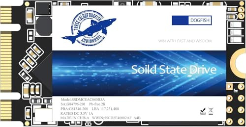 Dogfish SSD M.2 2242 1TB NGFF Internal Solid State Drive High Performance Hard Drive for Desktop Laptop SATA III 6Gb/s M2 SSD(1TB, M.2 2242)