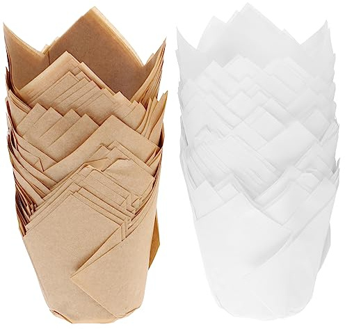 DECHOUS Cup Cake Cases for Baking 100pcs Paper Muffin Liners Decorative Cake Liners Oil Trays
