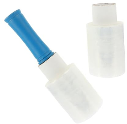 HOODANCOS Förpackning Klistrad Rulle 10 Cm Handtag Sträckfilm 150 M Rulle Plastfolie Flyttplastfolie