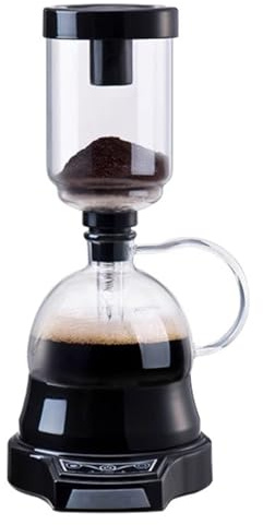 Vituord Electric Siphon Coffee Maker, Syphon Coffee Maker Brewer, 400ml Glass Pot, with Auto Timer, 2 Power Adjustable, 60S Extraction, for Coffee Lover, Coffee Shop