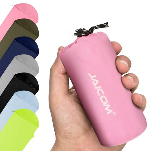 JAICOM Hüttenschlafsack Ultraleicht, Neuer Nylon Schlafsack Liner nur 150g | Kleines Packmaß & besonders weich Reiseschlafsack, Ideal für Backpacking, Hostels, Hütten Camping