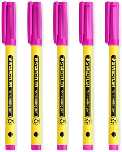 STAEDTLER 307 Noris Schreibstift - Handschriftstifte - 0,6 mm Strichbreite - ideal für Schule, Arbeit, Büro usw (Magenta)