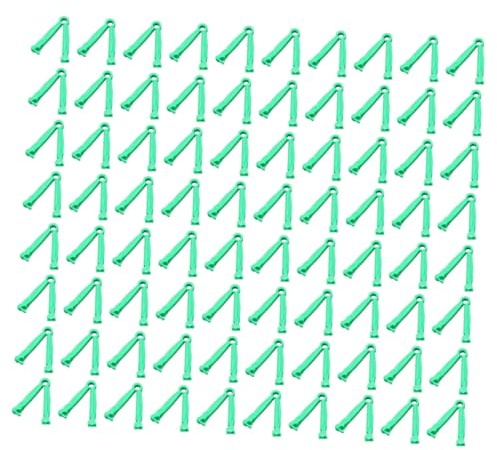 Clips pour Cordon Ombilical 100 Pcs Pp Vert Clair, Dentelé | Chiots et Chatons -nés, Lot de 100 Pièces, Usage Élevage, Aide à Limiter les Saignements Couleur Aléatoire Style Aléatoire