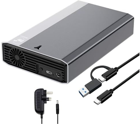 ModusTech 6TB External (DESKTOP) Hard Drive USB 3.1 Type-C - High-Speed Data Storage for PC, Mac, Laptops, and Gaming Consoles - Durable Design, Compatible with Windows, MacOS, Linux (6.0, TB)