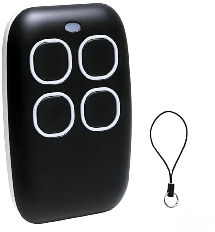 Fernbedienung Garagentor Universal 433 MHz, Multifrequenz, Rolling Code & Festcode, 4-in-1 Universalfernbedienung Garagentor Kompatibel mit über 90 Marken, IPX6 Wasserdicht Garagentoröffner Weiß