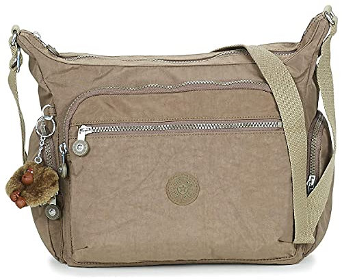 Kipling GABBIE Mittelgroße Umhängetasche, True Beige (Braun)