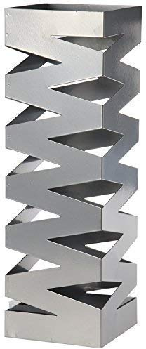 DRW Schirmständer, Silber, 15.5x15.5x49 cm