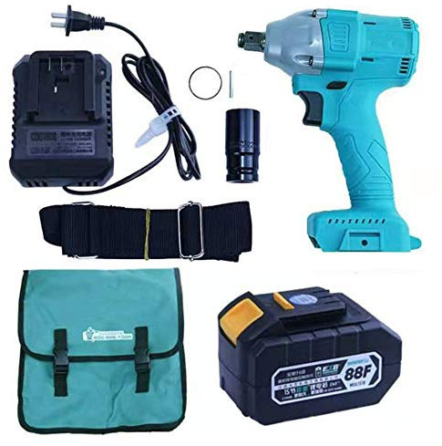 Avvitatore Elettrica Senza Spazzole Avvitatore Bussola a Impatto da 48 V Batteria Ricaricabile Li 4000mAh Trapano a Mano Strumenti per Cacciaviti Elettrici