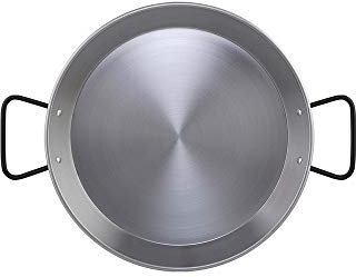Metaltex - Paellera in acciaio lucido a induzione, 4 porzioni 30 cm (superiore) 24,5 cm (base)