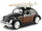 Kompatibel mit 1966 VW Beetle mit Surfbrettern Schwarz/Holz 1:24 Motor MAX 79591