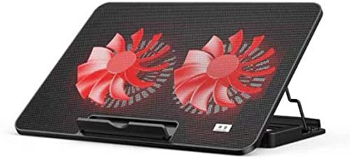 Base Refrigeradora Portatil Almohadilla De Enfriamiento Para Computadora Portátil Ultradelgada Y Portátil 2 Grandes Ventiladores Silenciosos Portátil Refrigerador Para Computadora Portátil USB Ventila