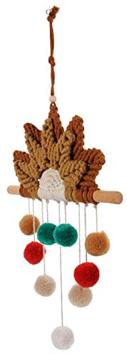 Yardwe Bunte Pompon-wanddekoration Für Kinderzimmer Plüschball-hängedekor Für Schlafzimmer Babyzimmer Spielzimmer Langlebiges Farbenfrohes Wandornament Für Kreative Raumgestaltung